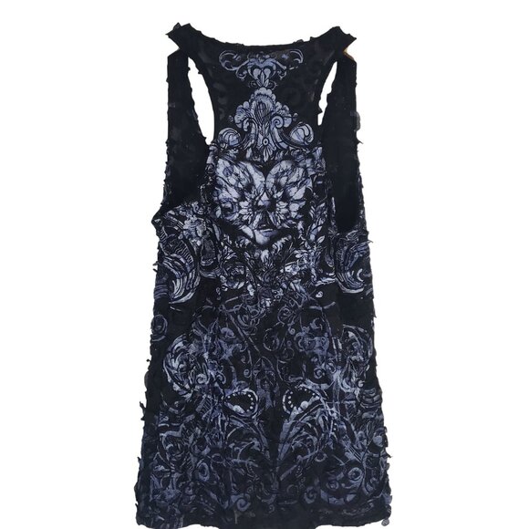 Angels & Diamonds Womens Textured Tank Top Size S Y2K Fairy Grunge Whimsigoth - Picture 3 of 6